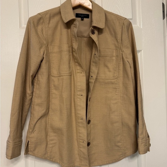 Talbots Jackets & Blazers - New - Talbot Beige Cotton Blend shacket